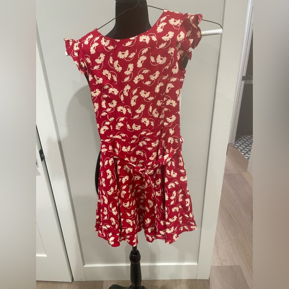 Cute Spring Floral Dress with belt-Polo Ralph Lauren